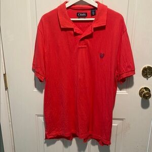 Chaps Red Polo Shirt Classic Style